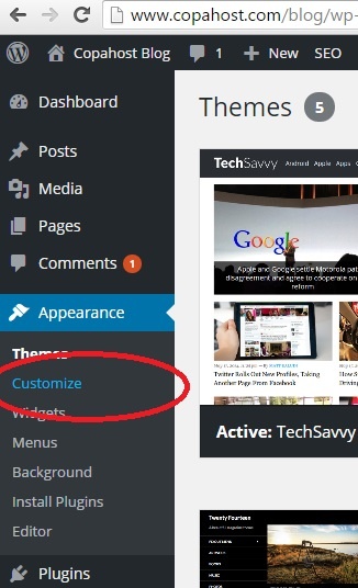 customize wp theme to insert google analytics