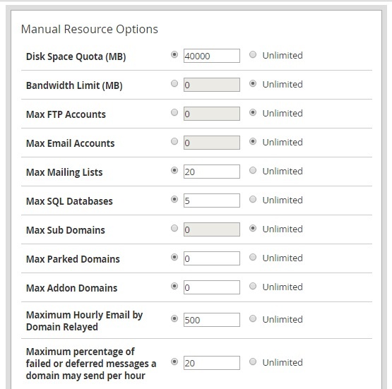 cpanel reseller hosting create account 3