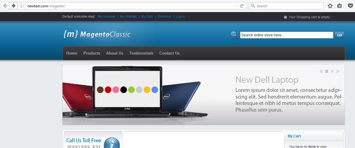 new theme working in magento