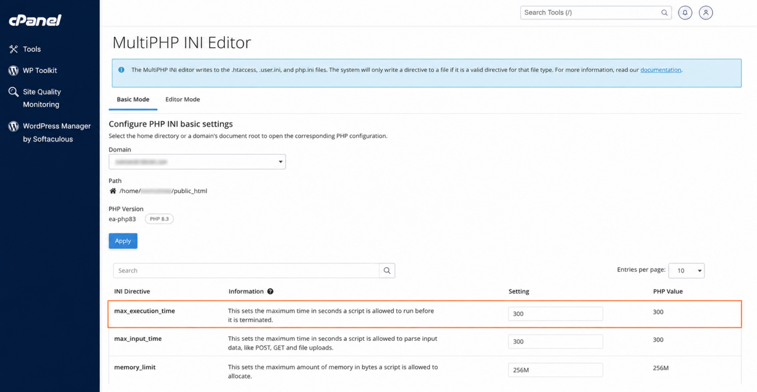 Fatal Error: Maximum Execution Time Exceeded — How to Increase max ...