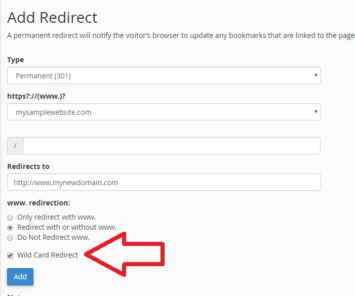 How to redirect a domain
