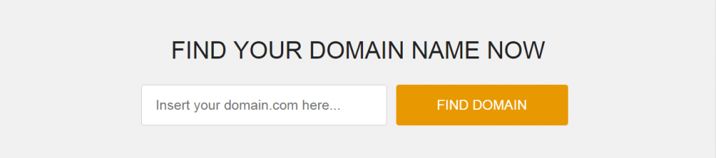 Find yout Domain Name in CopaHost Homepage