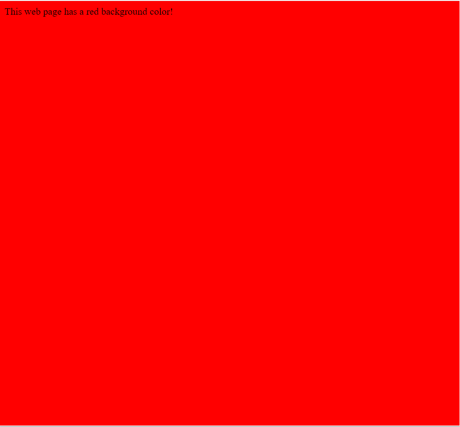 HTML background color