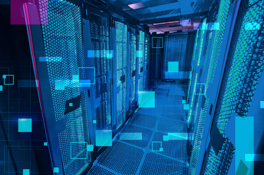 datacenter with linux web servers