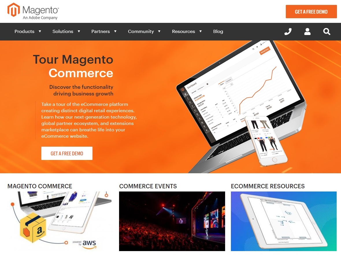 Magento CMS HomePage