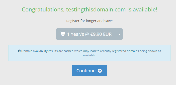 Domain name available