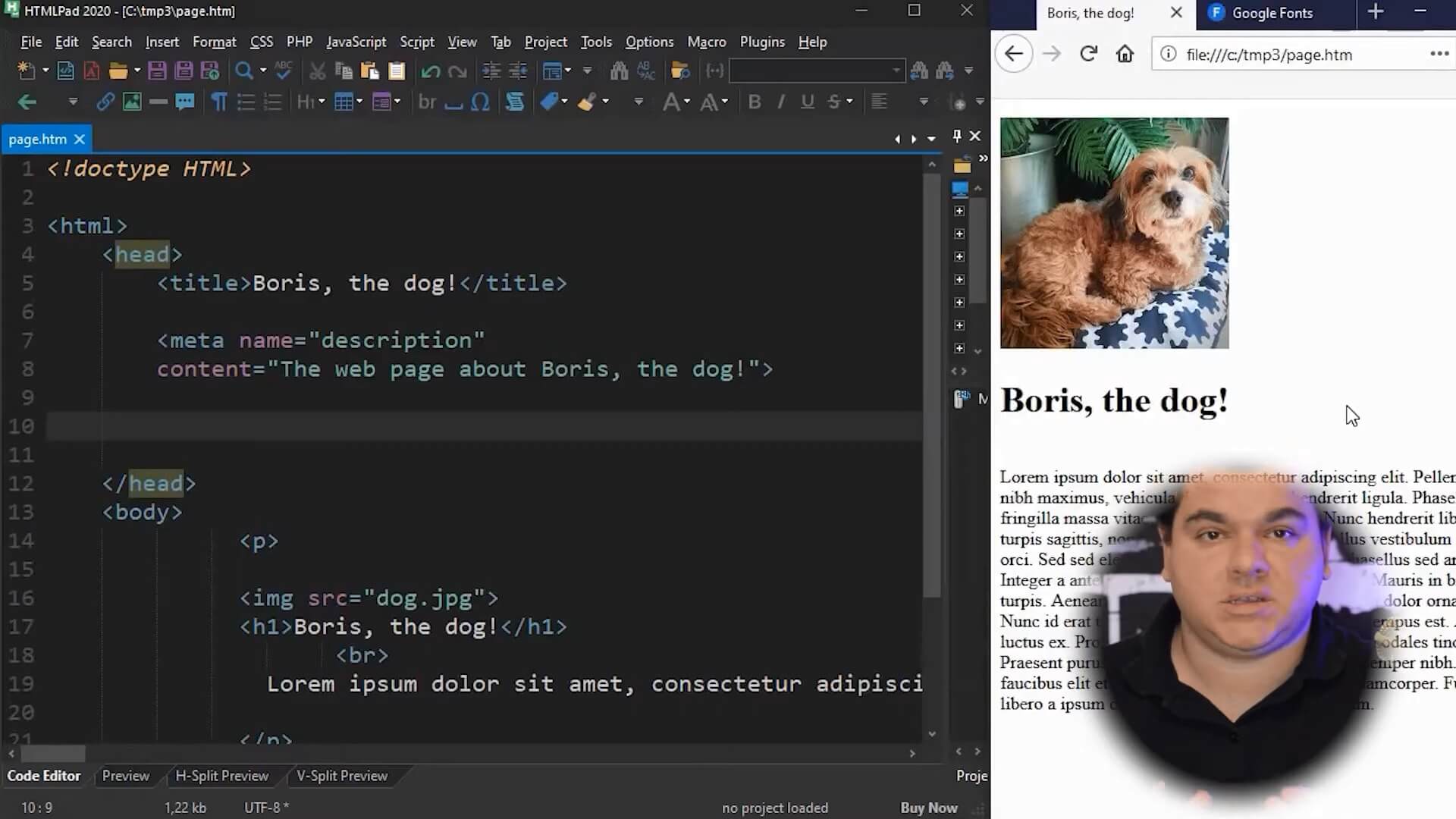 CopaHost Video - Website With default font.