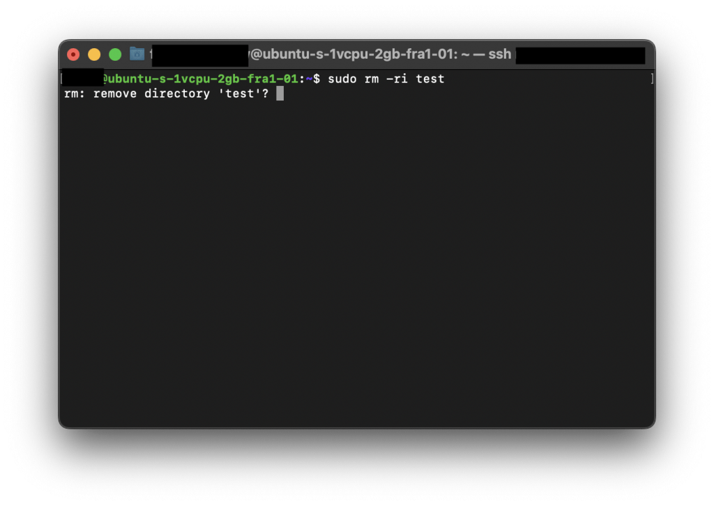Use rm command options together for removing directories on Linux