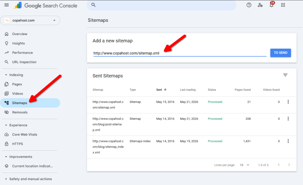 Add sitemap do Google Search Console, in order to submit your website to Google.