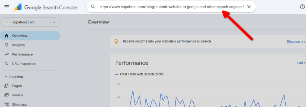 Manually index a specific URL