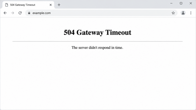 504 Gateway Timeout Error: The Complete Guide to Causes and Fixes