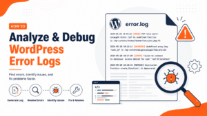 Reading WordPress error logs to debug a website