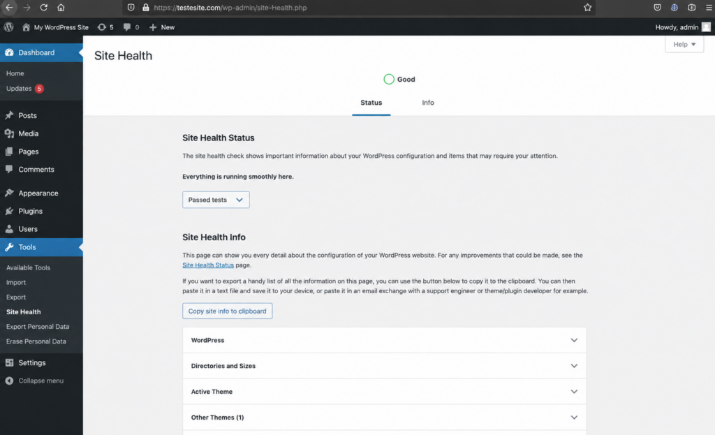 Health Check & Troubleshooting plugin