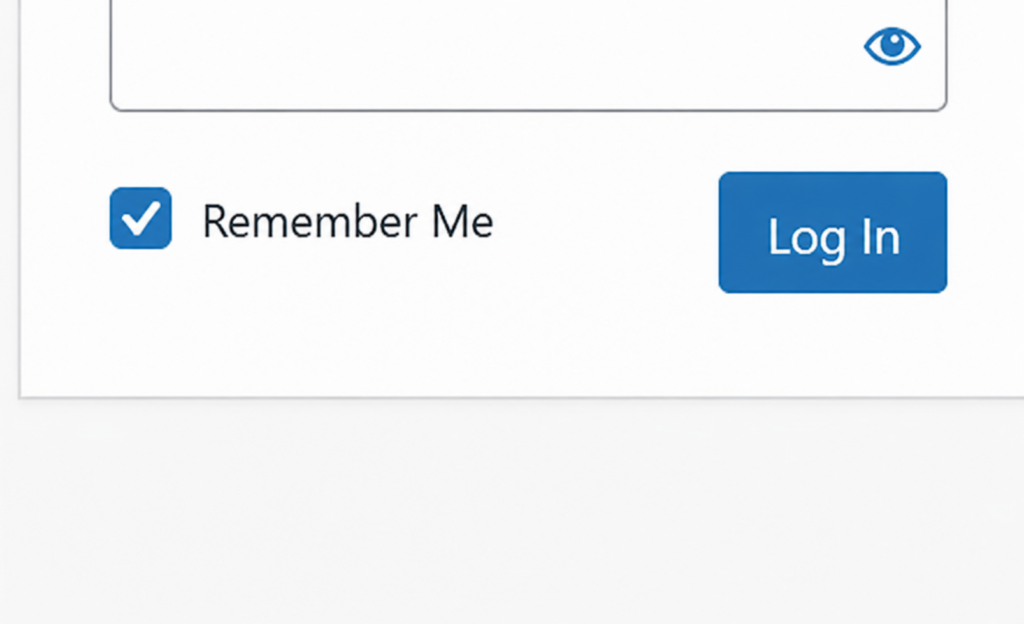 The Remember Me checkbox on the WordPress login form